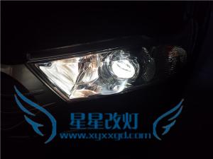襄阳12款丰田新汉兰达车灯升级RX350双光透镜氙气灯